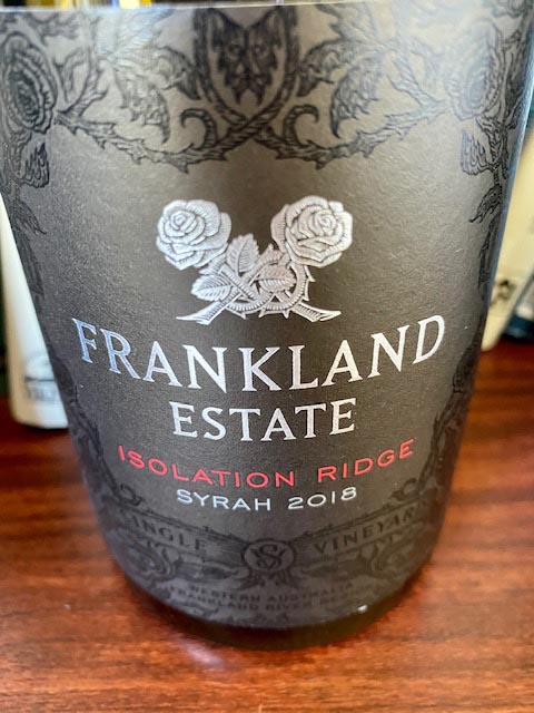 Frankland Estate Isolation Ridge Vineyard Syrah Winepilot