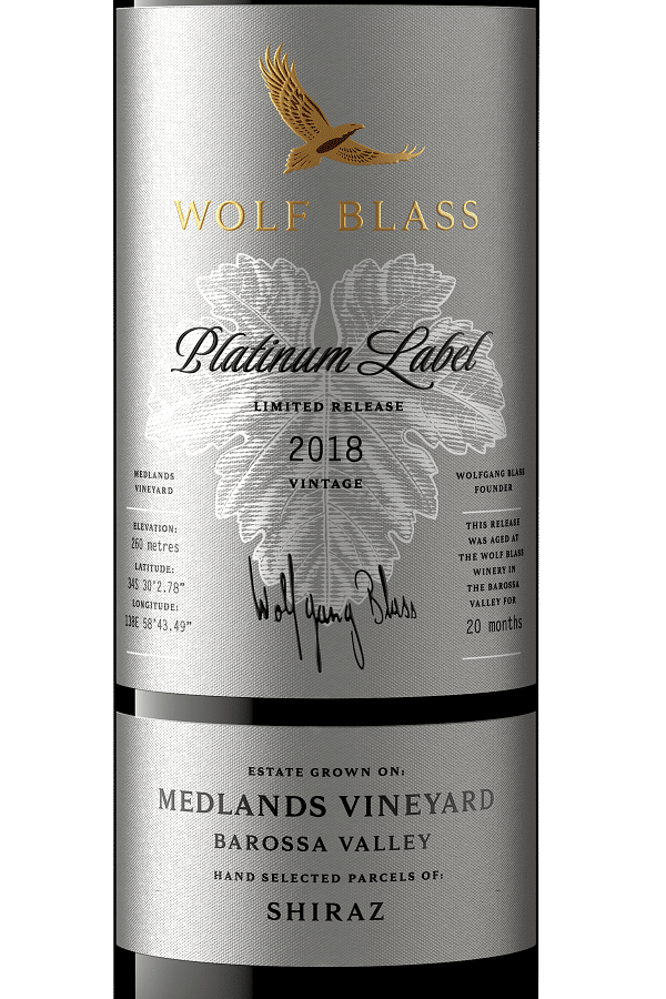 Wolf Blass Medlands Vineyard Platinum Shiraz Winepilot