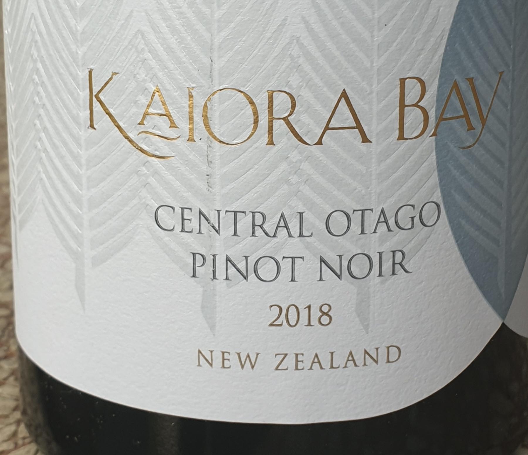 Kaiora Bay Reserve Central Noir Otago Pinot – 2018