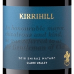 Kirrihill E.B ‘The Gentleman of Clare’  Shiraz Mataro 2018
